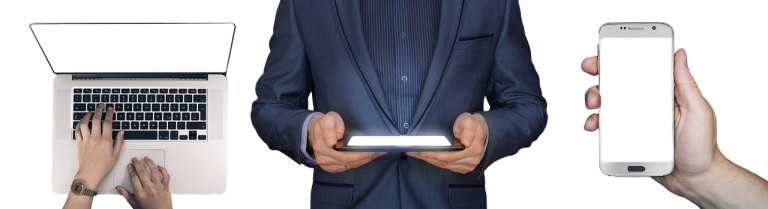 Laptop, tablet, smartphone — How to Choose the Best Online SMS Service for Verification